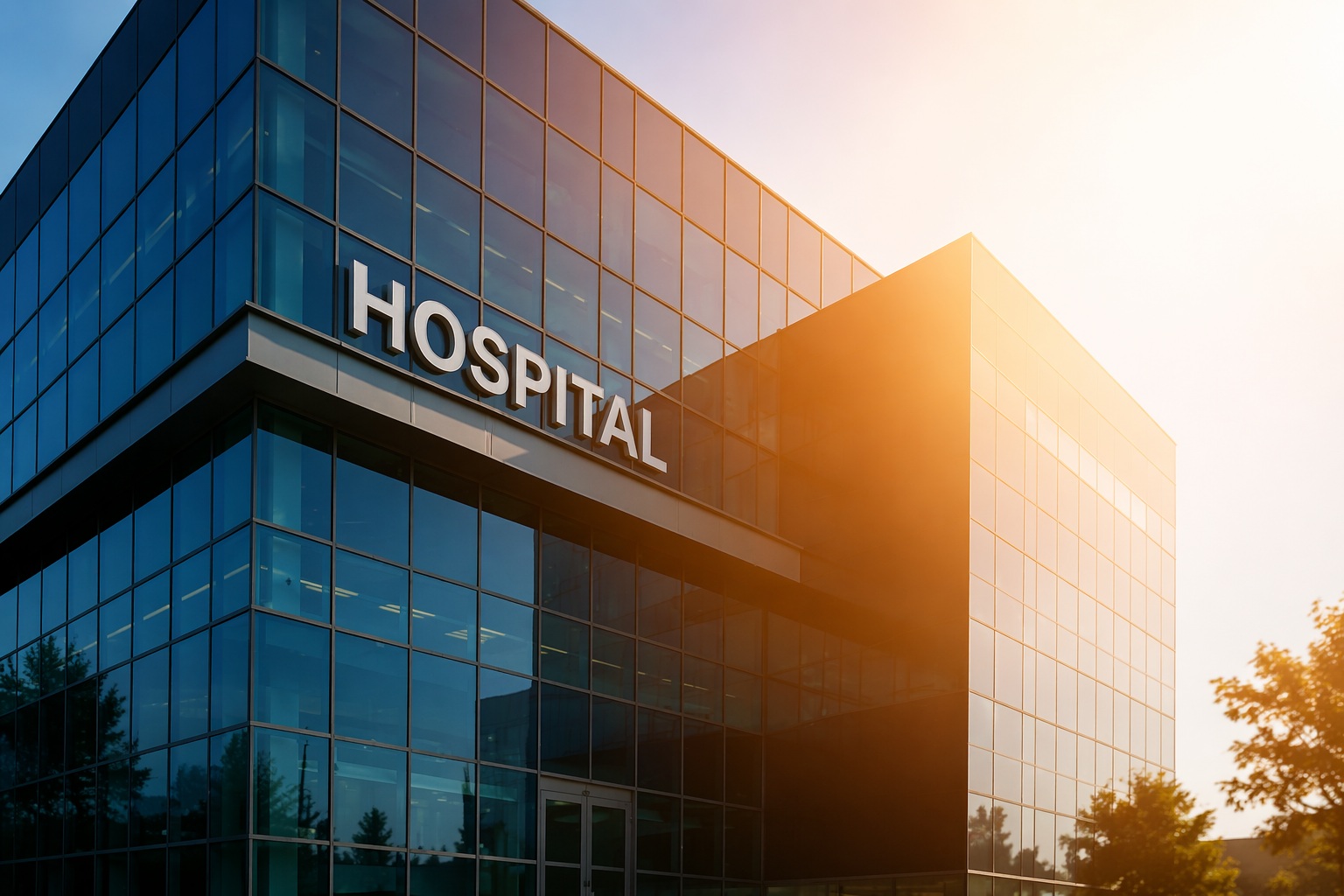 Hospital representando a estrutura assistencial da Onmed